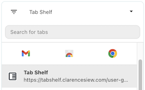 Pinned tabs grid